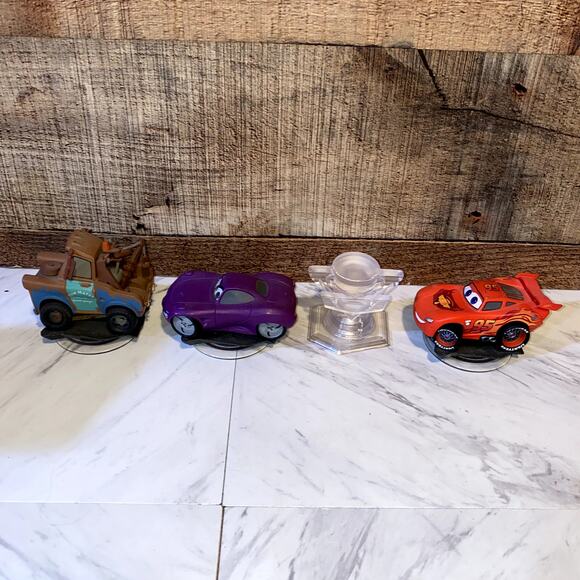 Disney Infinity Set of 4 Cars Figurines Characters - Picture 2 of 6